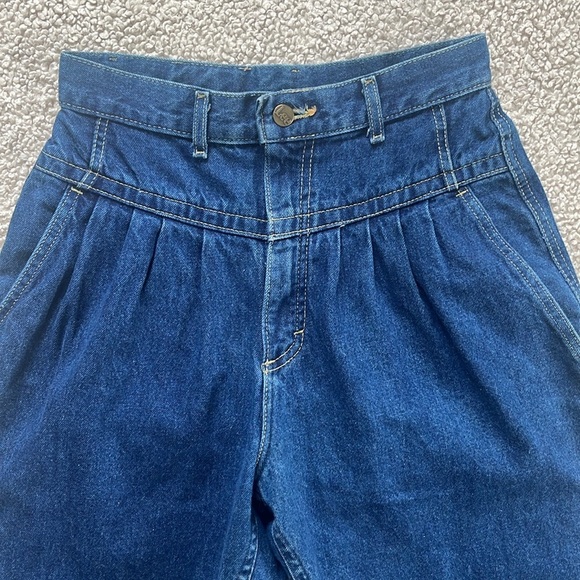 VINTAGE Lee Super High Rise Pleated Yoke Jeans Size 4 - Picture 15 of 15